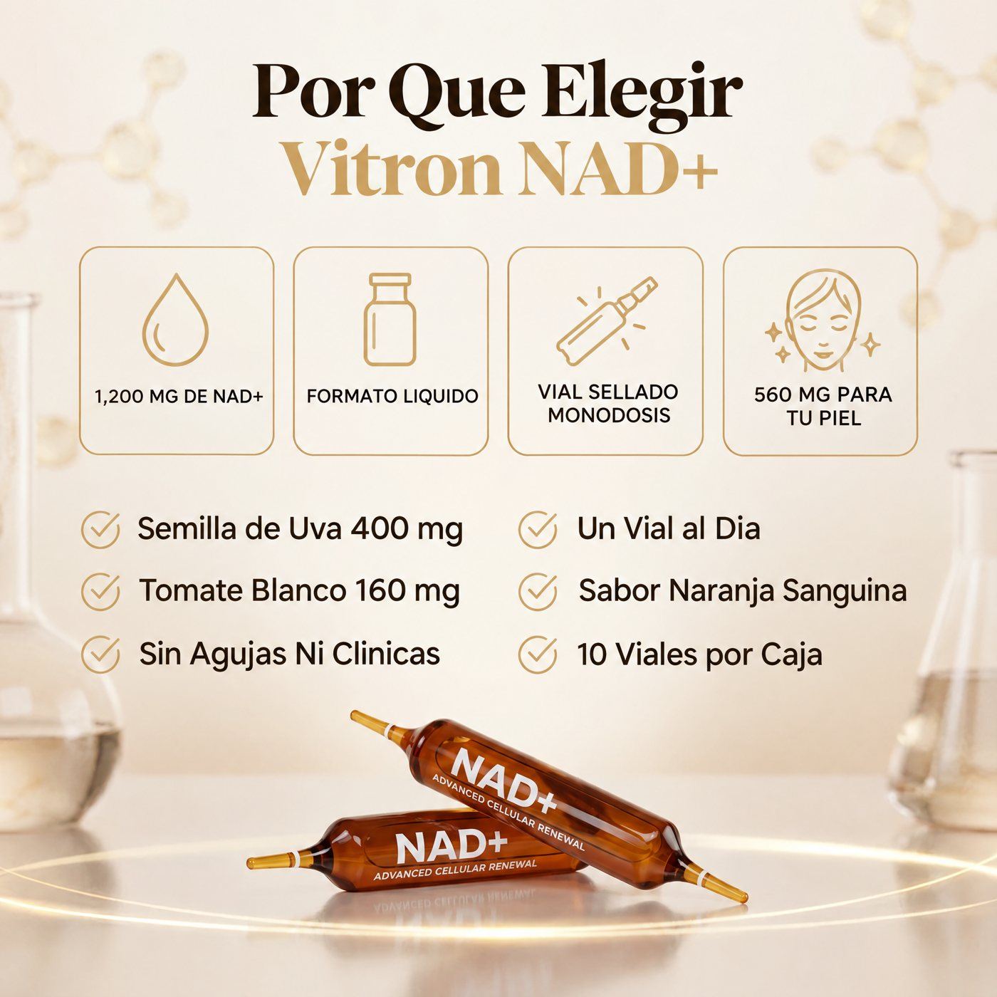 Por qué elegir Vitron NAD+
